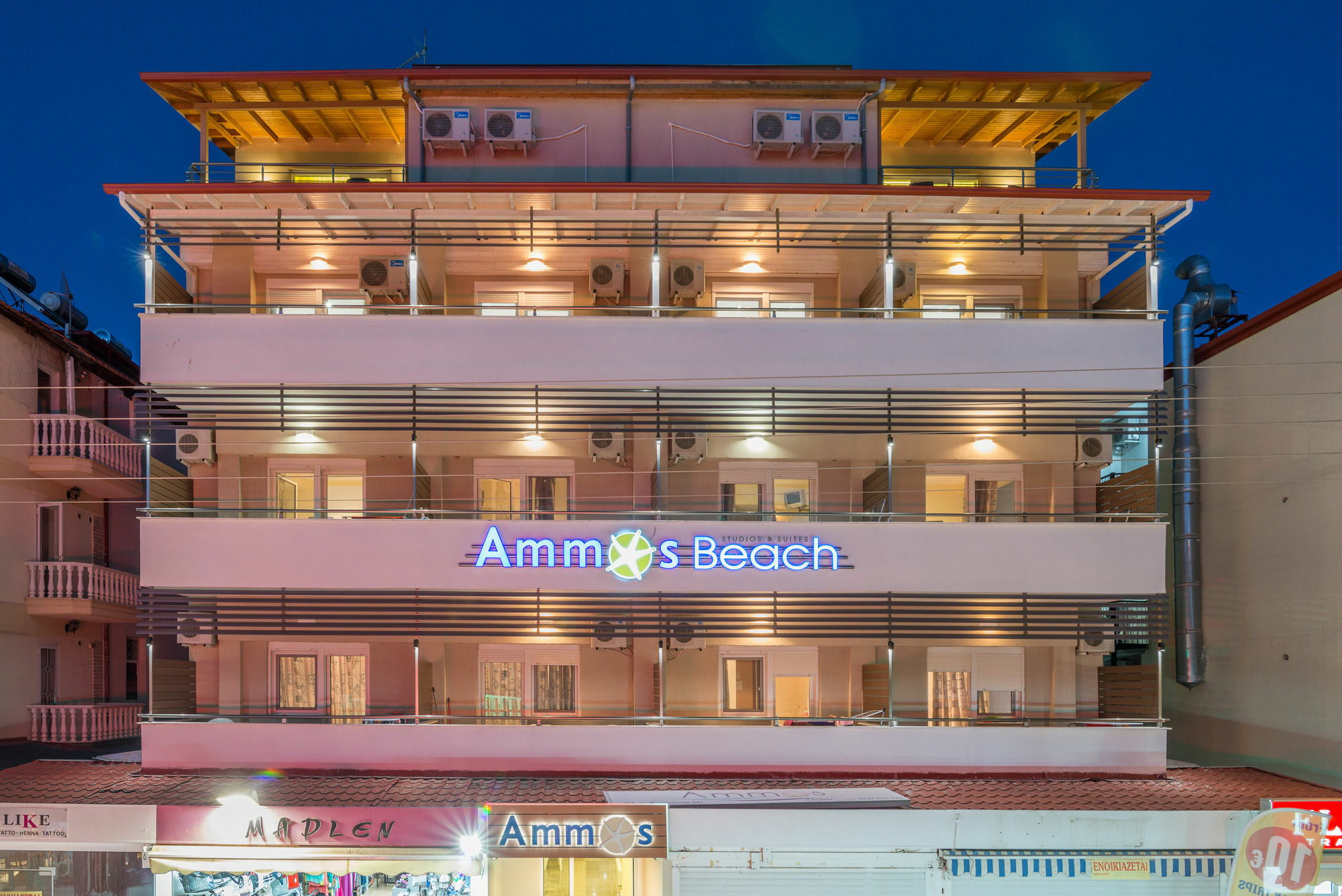 Ammos Beach Seaside Luxury Suites Hotel Olympiakí Aktí Kültér fotó